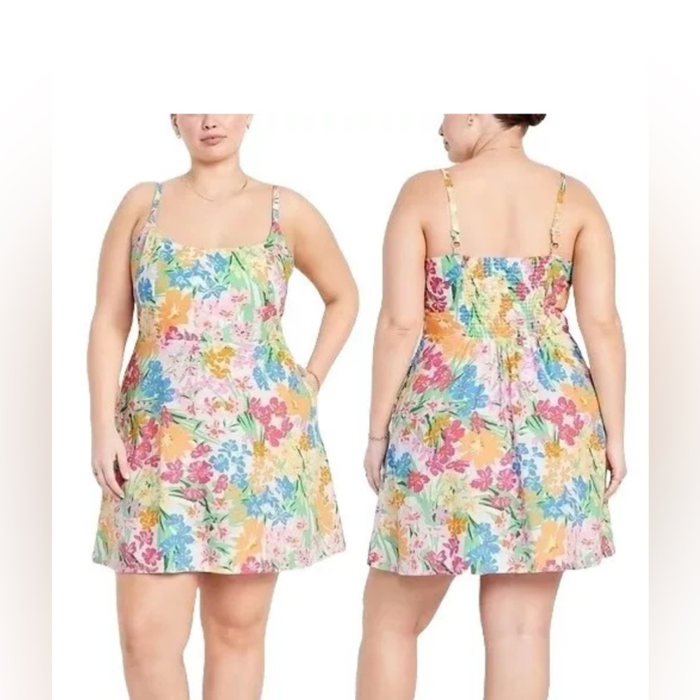 ❌SOLD❌Old Navy Women’s Floral Dress with Adjustable Straps. For petite women. - Picture 3 of 8